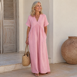 Elowen | Effortless Linen Blend Maxi Dress