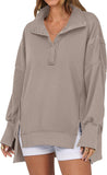 KAYLIE™ - Chic Oversized Button-Up Sweatshirt