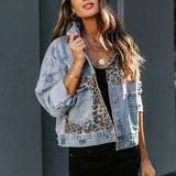 TYCELYN™ - Vintage Button Down Leopard Long Sleeve Jacket