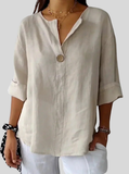 NAYLA™ - Casual V-Neck Blouse
