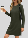 TATLO™ - Casual Long Sleeve Round Neck Mini Dress